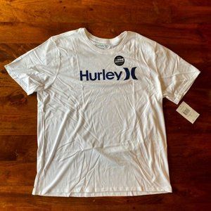 Men's | Hurley with NIKE DRI-FIT White Graphic T-Shirt [XXL]